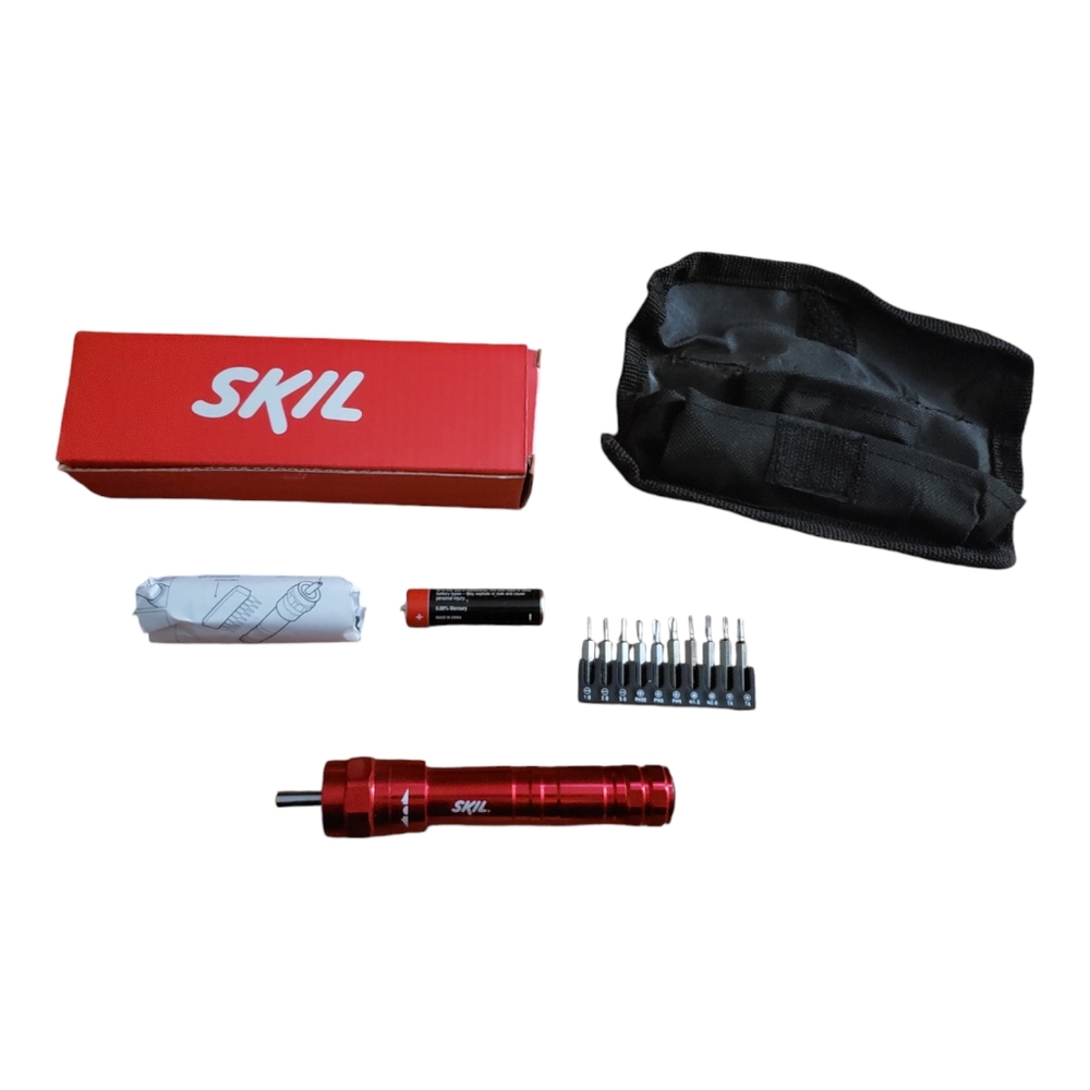 Skil Mini Ratcheting Flashlight Tool With 10 Screwdriver Inserts - Like New